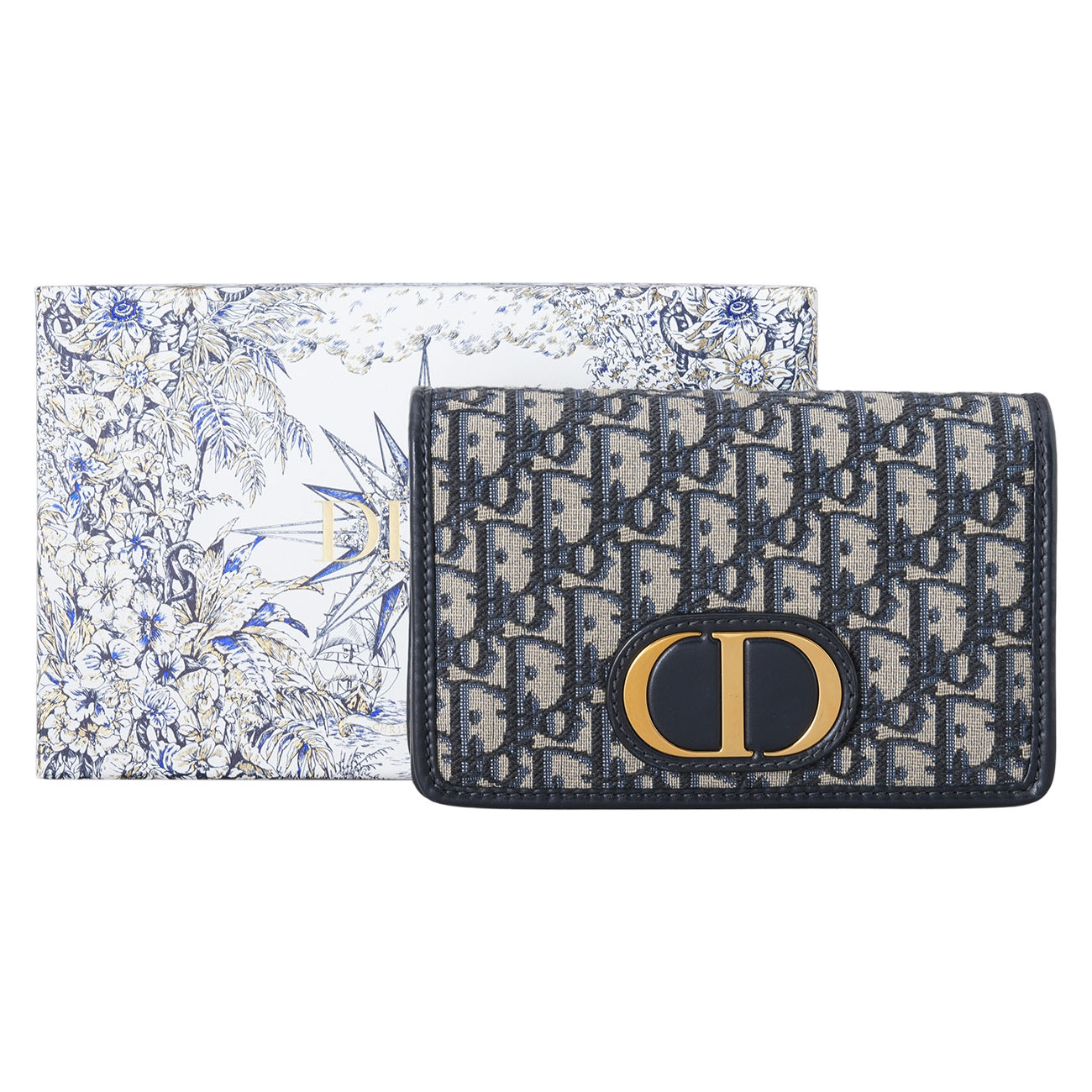 CHRISTIAN DIOR(USED)디올 오블리크 30 몽테인 투인원 파우치